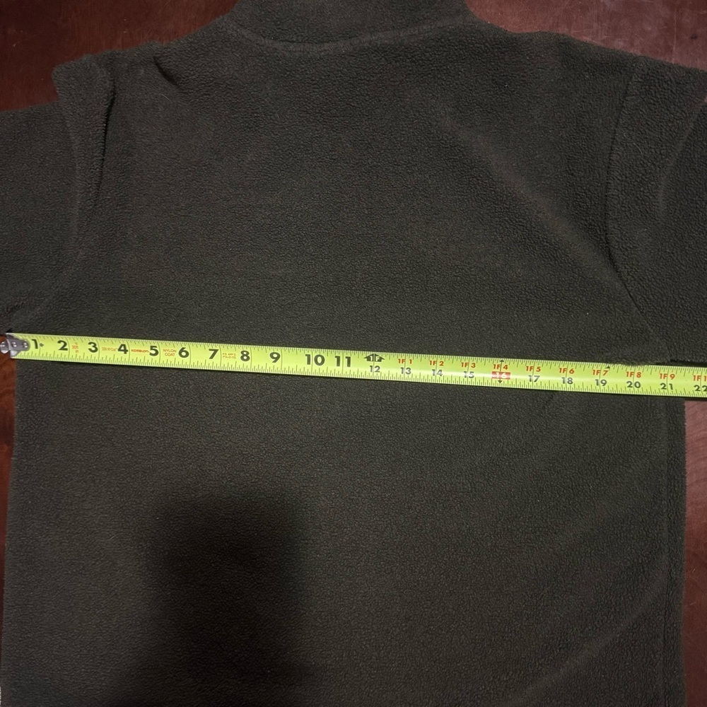 Aeropostale Aero Tec Fleece Quarter Zip Pullover Sweater Green/White Boys XL - Picture 12 of 15